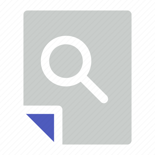 Documen, file, paper, search icon icon - Download on Iconfinder