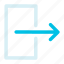 exit, interface, logout icon 