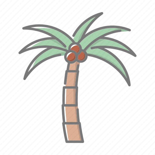 Beach, palm tree, seaside, travel, tropical, vacations icon - Download on Iconfinder