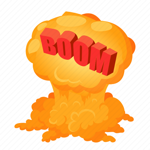 Bombdetonation, isometric, object, sign icon - Download on Iconfinder