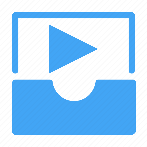 Inbox, movie, play, video, media, multimedia, music icon - Download on Iconfinder