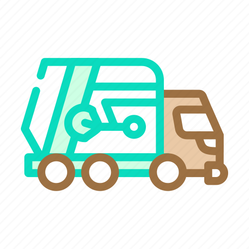 Garbage, truck, solid, waste, management, business icon - Download on Iconfinder