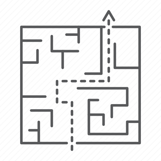 Maze, labyrinth, solution, business, exit, strategy icon - Download on Iconfinder