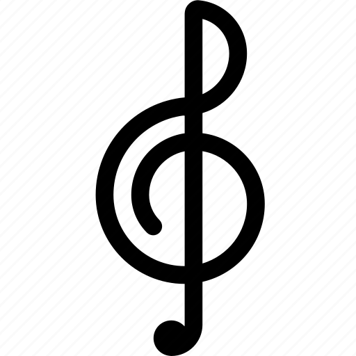 Clef, g-clef, melody, music, notation, treble, treble clef icon - Download on Iconfinder