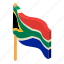 african, civil, flag, isometric, logo, object, republic 