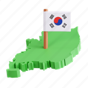 maps, place, location, flag, geography, south korea 