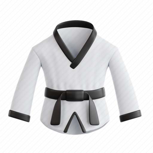 Taekwondo, martial art, cloth, sport, fashion 3D illustration - Download on Iconfinder