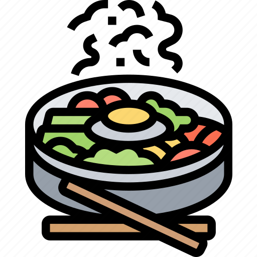 Bibimbap, food, cuisine, meal, korean icon - Download on Iconfinder
