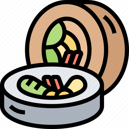 Gimbap, roll, meal, food, korean icon - Download on Iconfinder