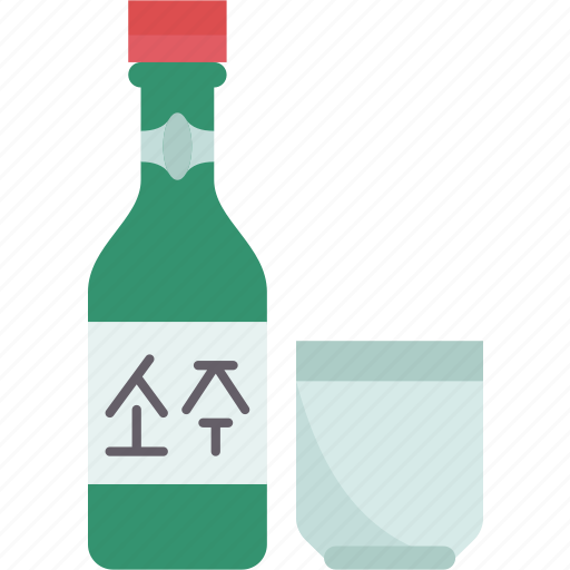 Soju, liquor, alcohol, drink, beverage icon - Download on Iconfinder