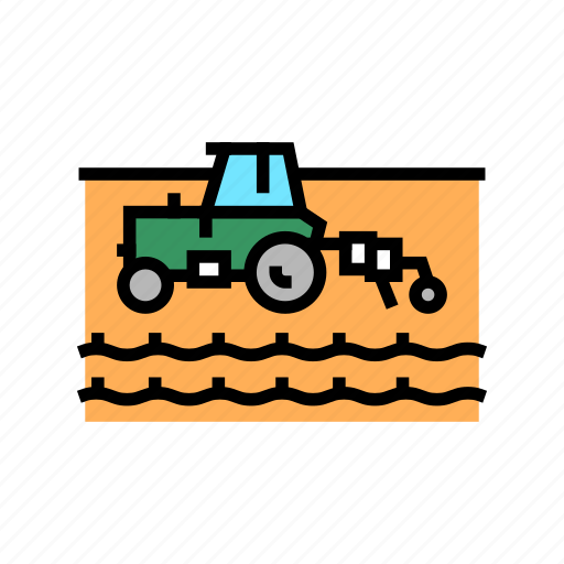 Agricultural, field, seeds, sowing, tractor, working icon - Download on Iconfinder