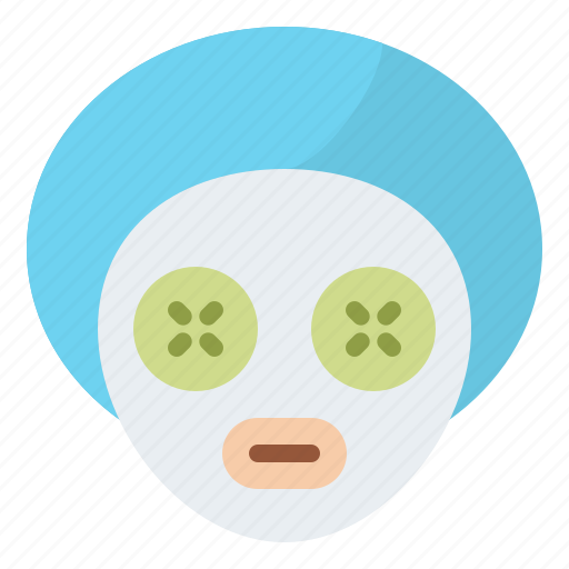 Cucumber, face, relax, treatment icon - Download on Iconfinder