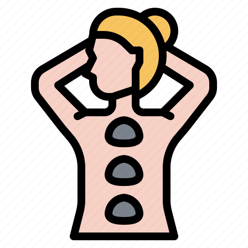 Hot, stone, massage, spa, treatment, wellness, relax icon - Download on Iconfinder