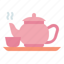 tea, drink, beverage, hot, spa, cup, teapot