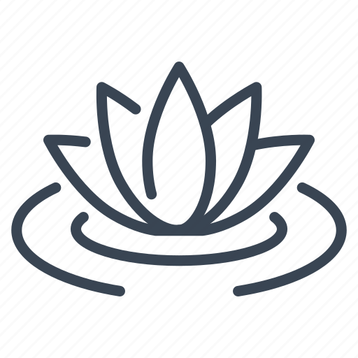 Lotus, flower, water, spa, yoga, wellness icon - Download on Iconfinder
