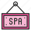 sign, spa, spa sign 