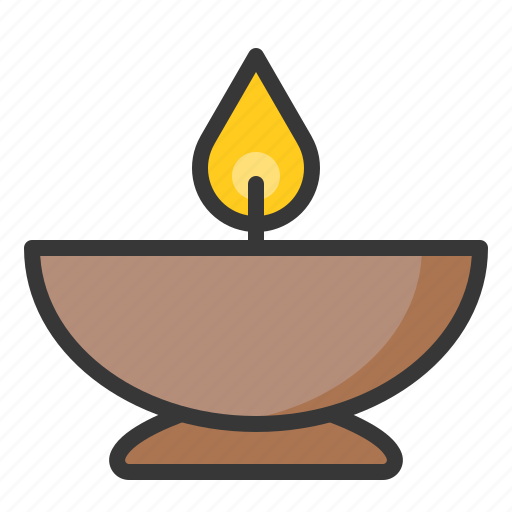 Bowl, candle, candle in bowl, spa icon - Download on Iconfinder