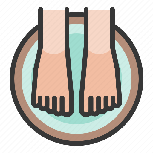 Foot, foot soak, foot spa, spa icon - Download on Iconfinder