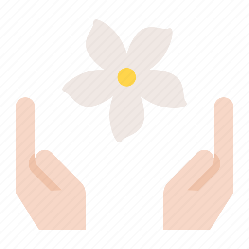 Flora, floral, flower, hand, spa icon - Download on Iconfinder