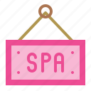 sign, spa, spa sign