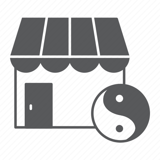 Spa, beauty, salon, building, yin, yang, massage icon - Download on Iconfinder