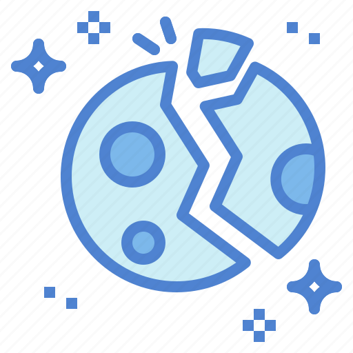 Astronomy, destroyed, galaxy, planet, space icon - Download on Iconfinder