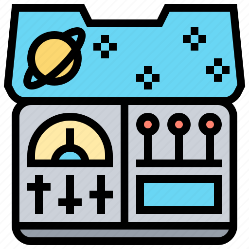 Console, control, dashboard, panel, spaceship icon - Download on Iconfinder