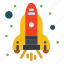 flame, rocket, space 