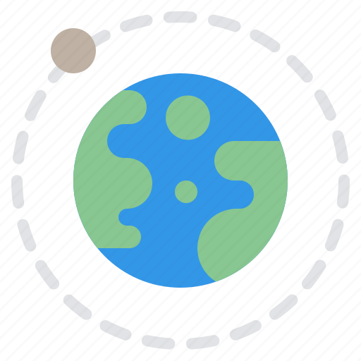 Earth, moon, orbit, space icon - Download on Iconfinder