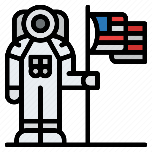 Lunar, flag, assembly, space icon - Download on Iconfinder