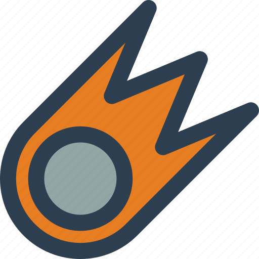 Comet, meteor, asteroid icon - Download on Iconfinder