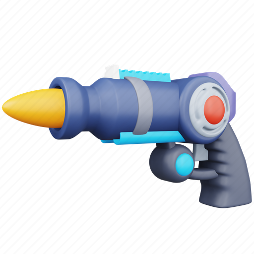 Alien, weapon, space, gun, pistol, laser 3D illustration - Download on Iconfinder