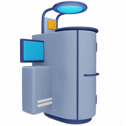 Cryogenic, chamber, space, cryotherapy, box 3D illustration - Download on Iconfinder