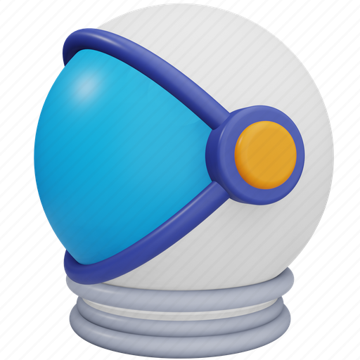 Helmet, space, astronaut, astronomy, universe, safety 3D illustration - Download on Iconfinder
