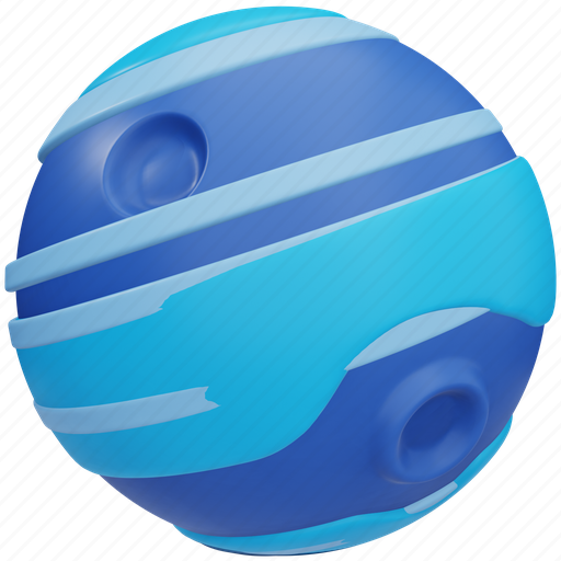 Neptune, space, planet, astronomy, universe, galaxy 3D illustration - Download on Iconfinder