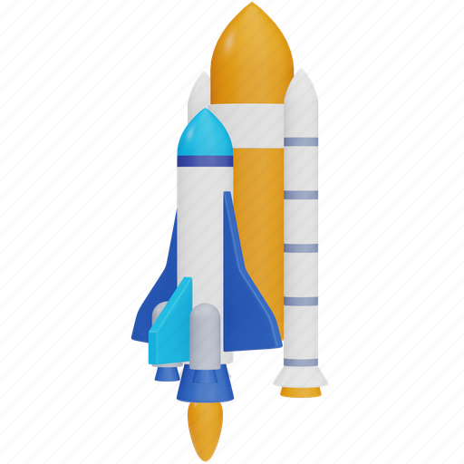Space, shuttle, rocket, launch, ship 3D illustration - Download on Iconfinder