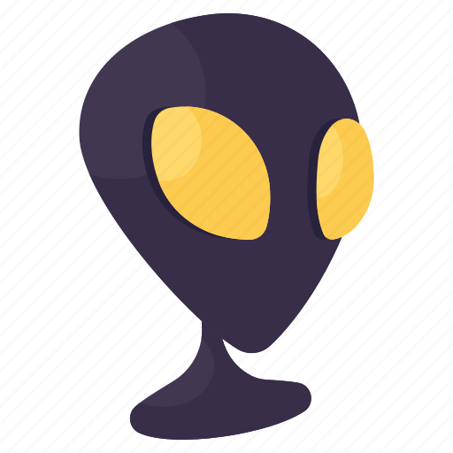 Alien, non native, extraterrestrial, alien face, alien head icon - Download on Iconfinder
