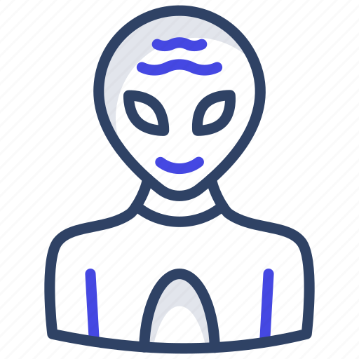 Alien, space avatar, extraterrestrial, space alien, alien face icon - Download on Iconfinder