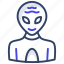 alien, space avatar, extraterrestrial, space alien, alien face 
