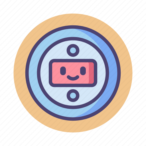 Bot, floating robot head, robot, robot head icon - Download on Iconfinder