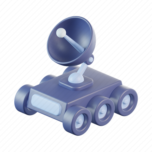 Rover, robot, exploration, car, vehicle, space rover 3D illustration - Download on Iconfinder