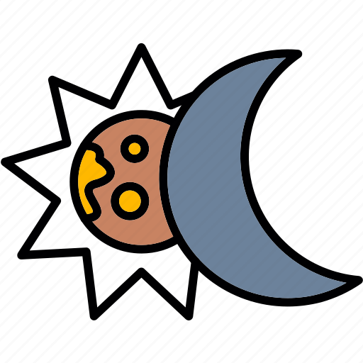 Eclipse, solar, sun, moon icon - Download on Iconfinder
