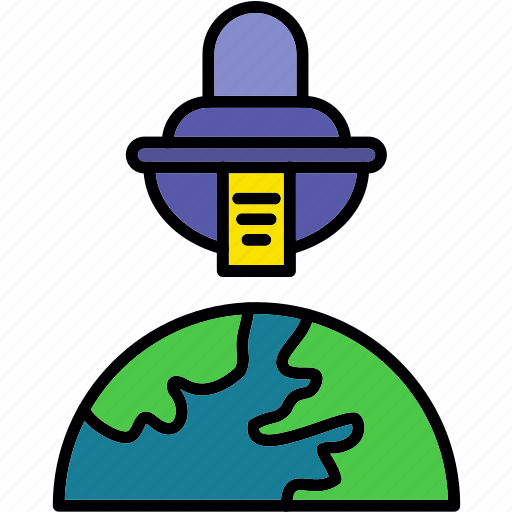 Space, ship, on, earth, alien, craft, ufo icon - Download on Iconfinder