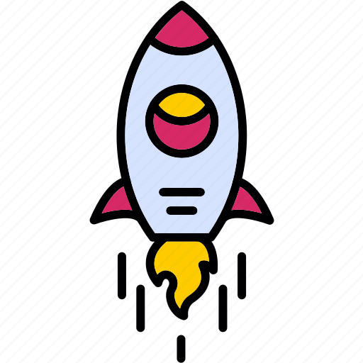 Spaceship, astronomy, robot, rocket, space, startup, sticer icon - Download on Iconfinder