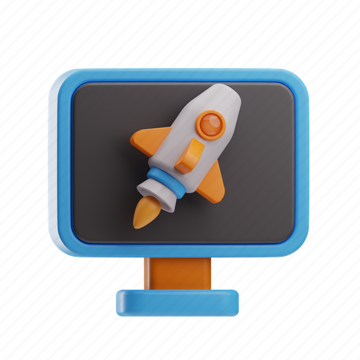 Technology, space, rocket, universe, energy, information, spaceship 3D illustration - Download on Iconfinder