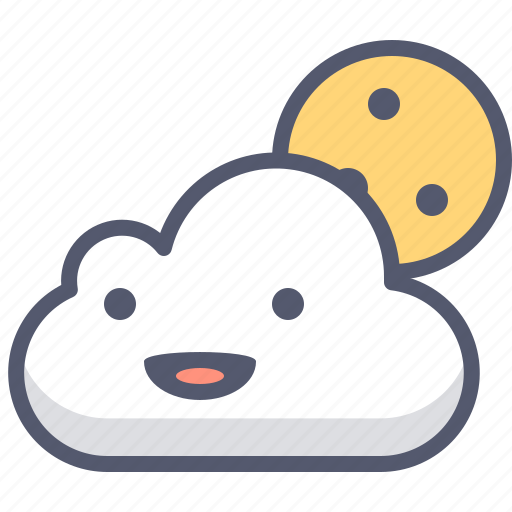 Cloud, cloudy, cry, moon, water, weather icon - Download on Iconfinder