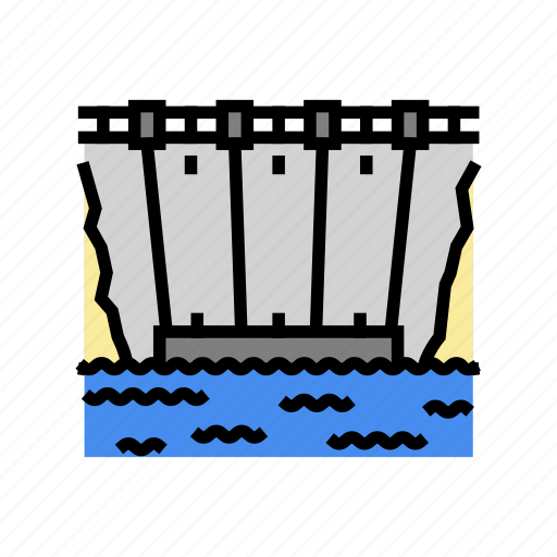 Dam, structure, hydroelectric, power, plant, energy icon - Download on Iconfinder
