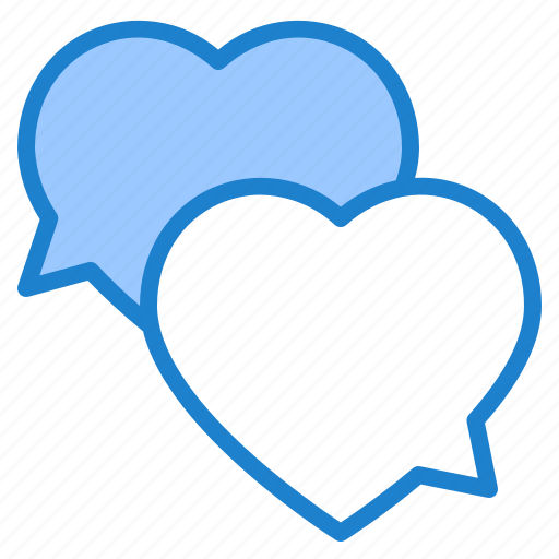 Bubble, speech, love, heart, chat icon - Download on Iconfinder