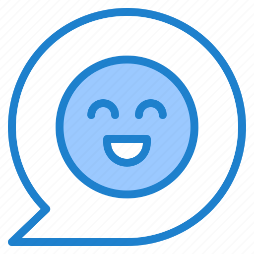 Bubble, talk, smile, conversation, speech icon - Download on Iconfinder