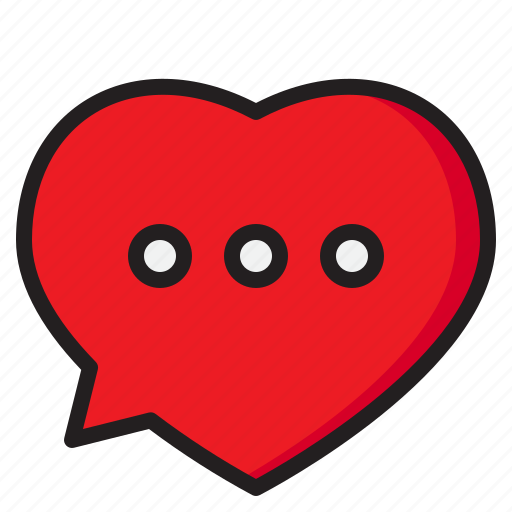 Bubble, speech, conversation, heart, chat icon - Download on Iconfinder